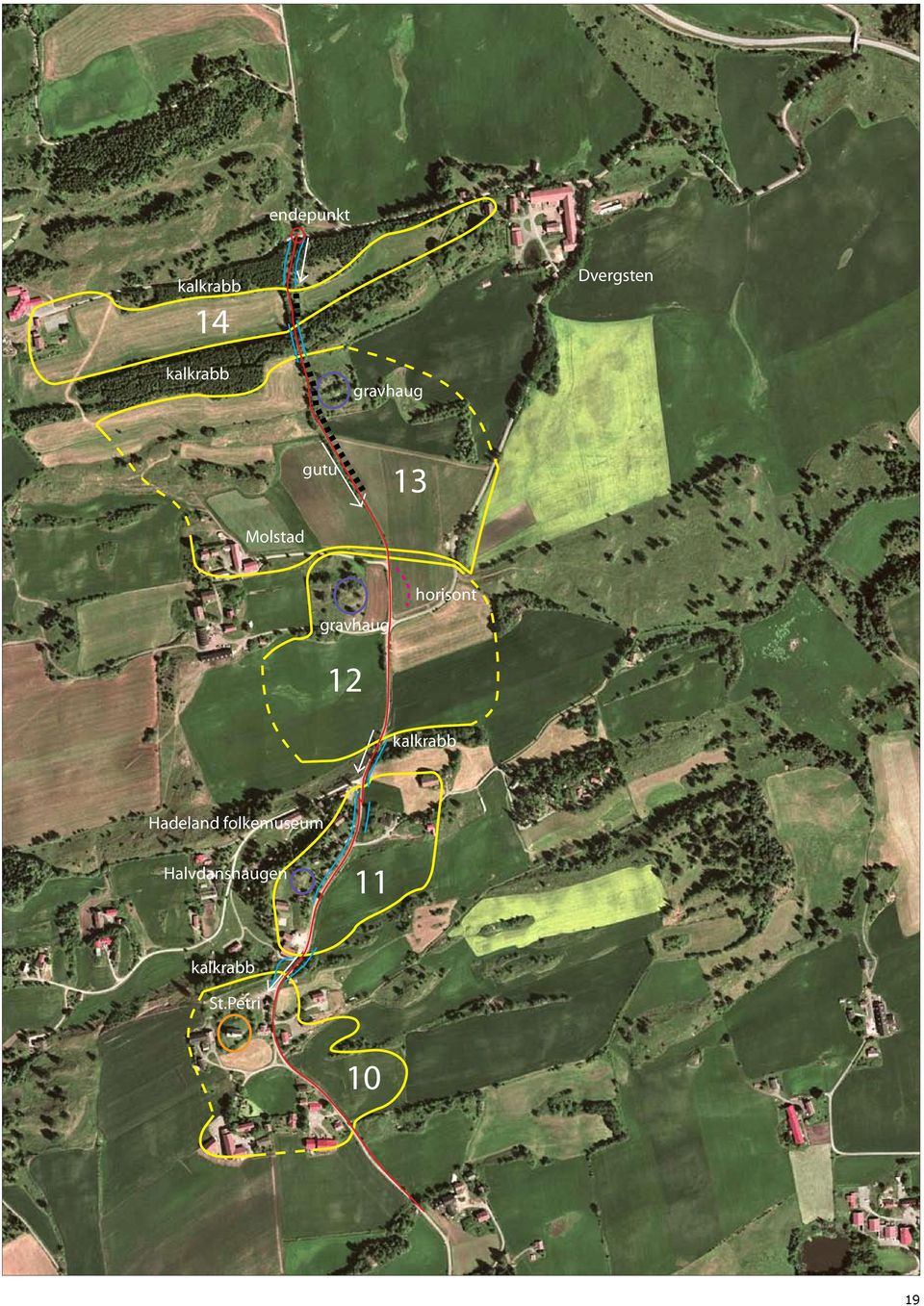 gravhaug horisont 12 kalkrabb Hadeland