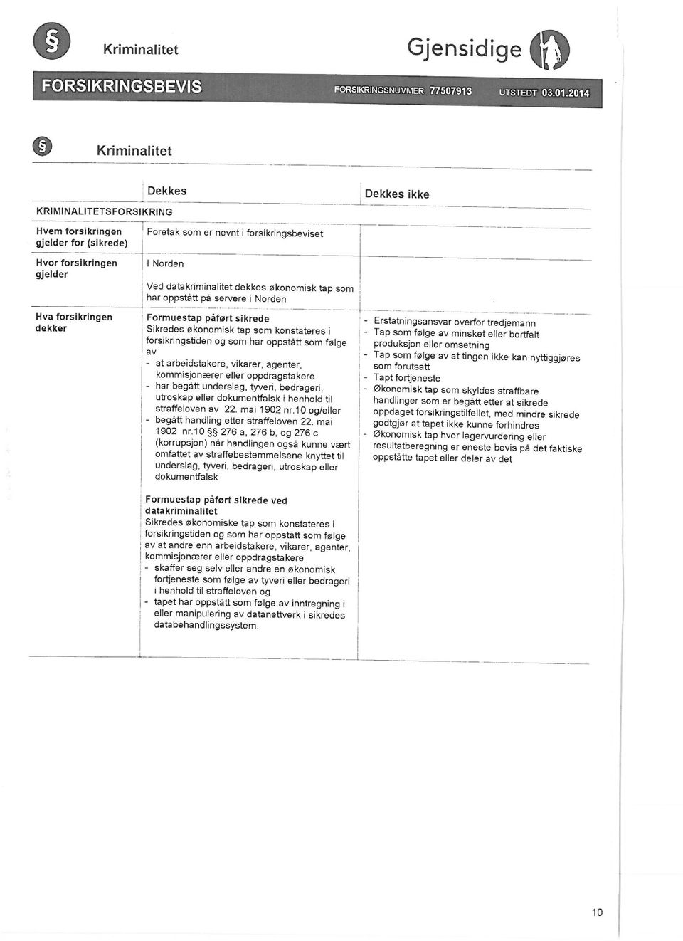 Erstatningsansvar verfr tredjemann Stkredes øknmisk tap sm knstateres i - Tap sm følge av minsket ellei- brtfalt frsikringstiden g sam har ppstått sm følge prduksjn eller msetning av - Tap sm følge