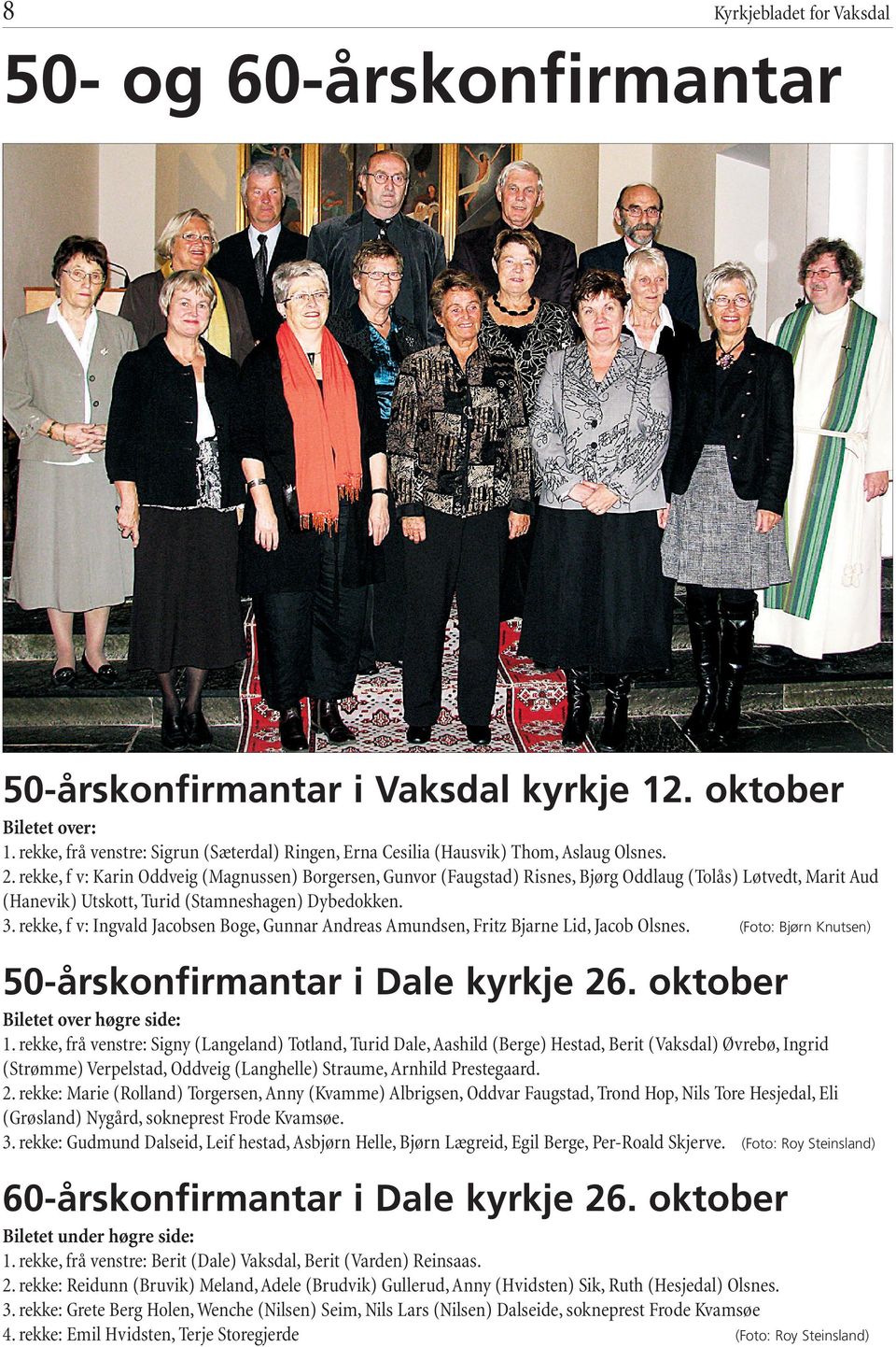 rekke, f v: Karin Oddveig (Magnussen) Borgersen, Gunvor (Faugstad) Risnes, Bjørg Oddlaug (Tolås) Løtvedt, Marit Aud (Hanevik) Utskott, Turid (Stamneshagen) Dybedokken. 3.