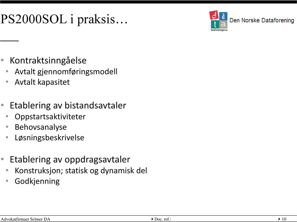 Behovsanalyse Løsningsbeskrivelse Etablering av oppdragsavtaler