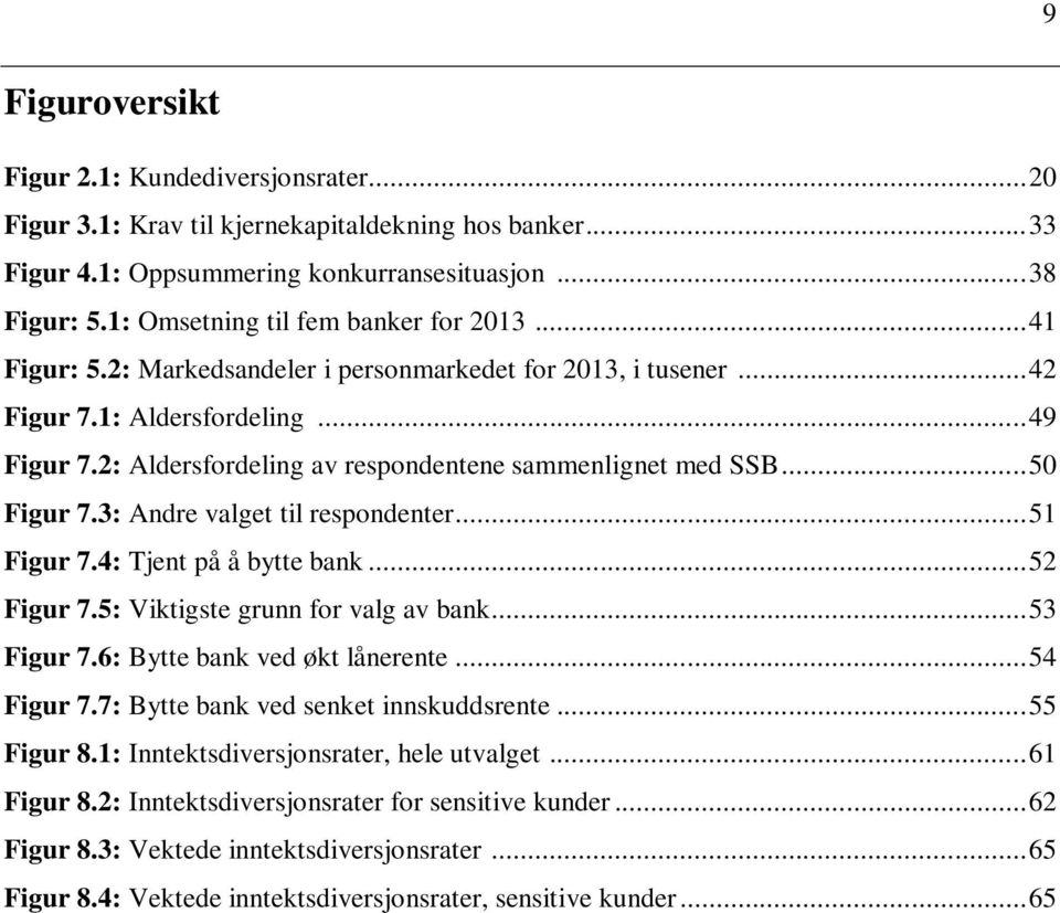 2: Aldersfordeling av respondentene sammenlignet med SSB... 50 Figur 7.3: Andre valget til respondenter... 51 Figur 7.4: Tjent på å bytte bank... 52 Figur 7.5: Viktigste grunn for valg av bank.