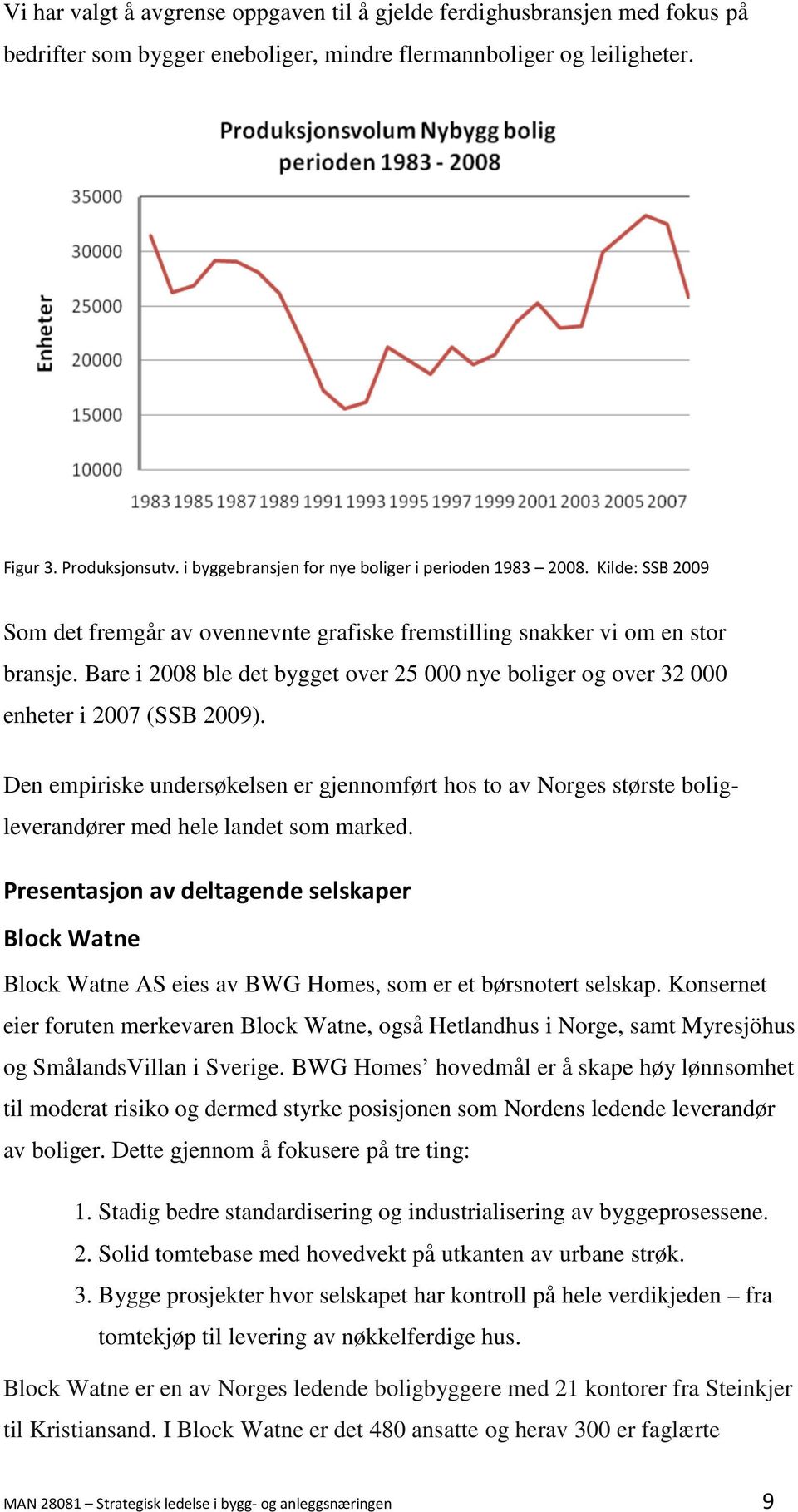 Bare i 2008 ble det bygget over 25 000 nye boliger og over 32 000 enheter i 2007 (SSB 2009).