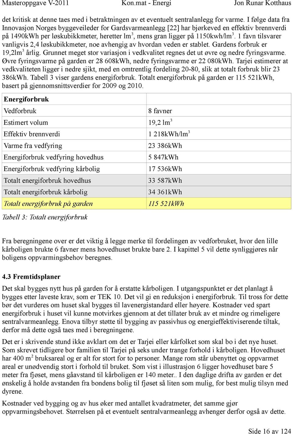 1 favn tilsvarer vanligvis 2,4 løskubikkmeter, noe avhengig av hvordan veden er stablet. Gardens forbruk er 19,2lm3 årlig.