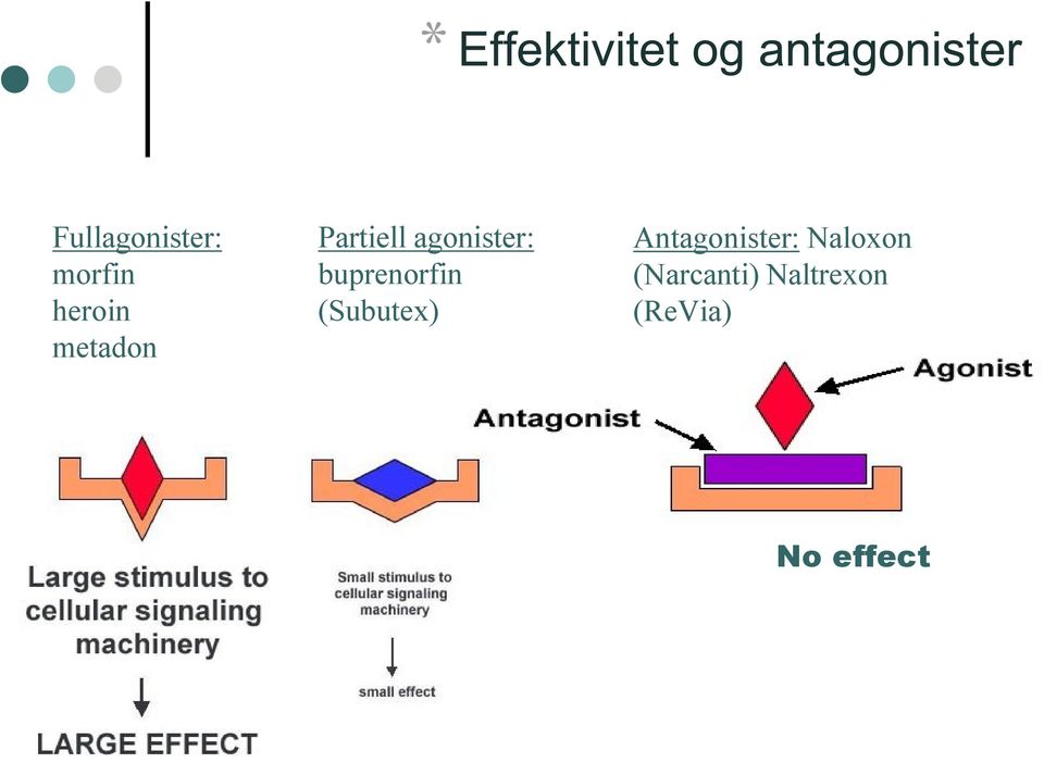 buprenorfin (Subutex) Antagonister: