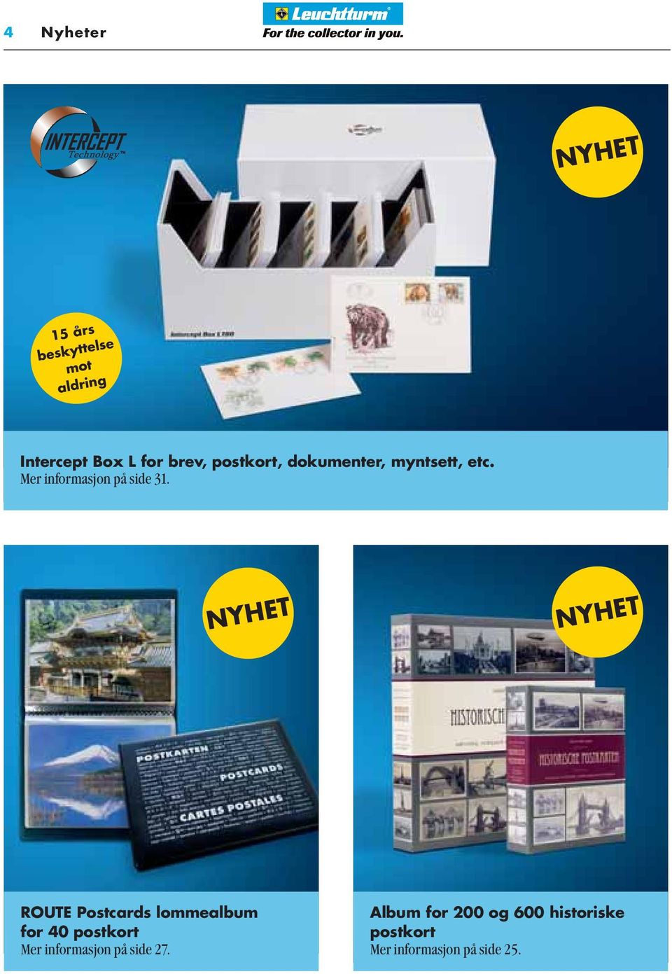 NYHET NYHET ROUTE Postcards lommealbum for 40 postkort Mer informasjon