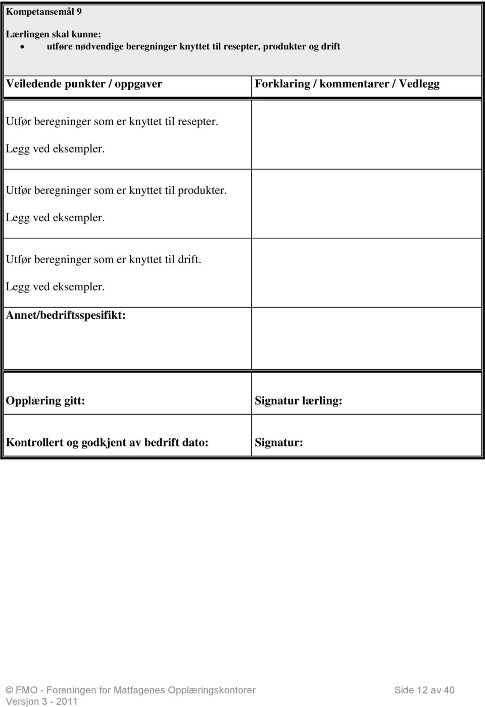 Utfør beregninger som er knyttet til produkter. Legg ved eksempler.