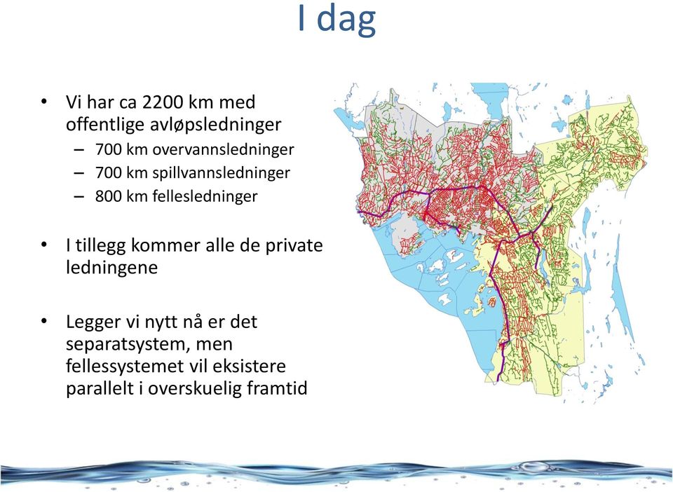 I tillegg kommer alle de private ledningene Legger vi nytt nå er det