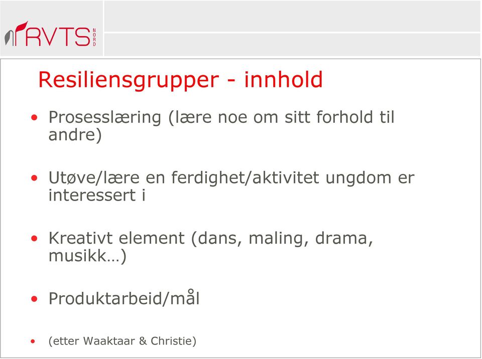 ungdom er interessert i Kreativt element (dans, maling,