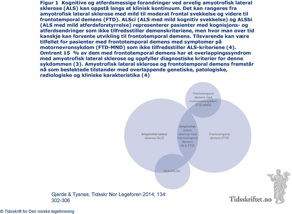 ALSci (ALS med mild kognitiv svekkelse) og ALSbi (ALS med mild atferdsforstyrrelse) representerer pasienter med kognisjons- og atferdsendringer som ikke tilfredsstiller demenskriteriene, men hvor man