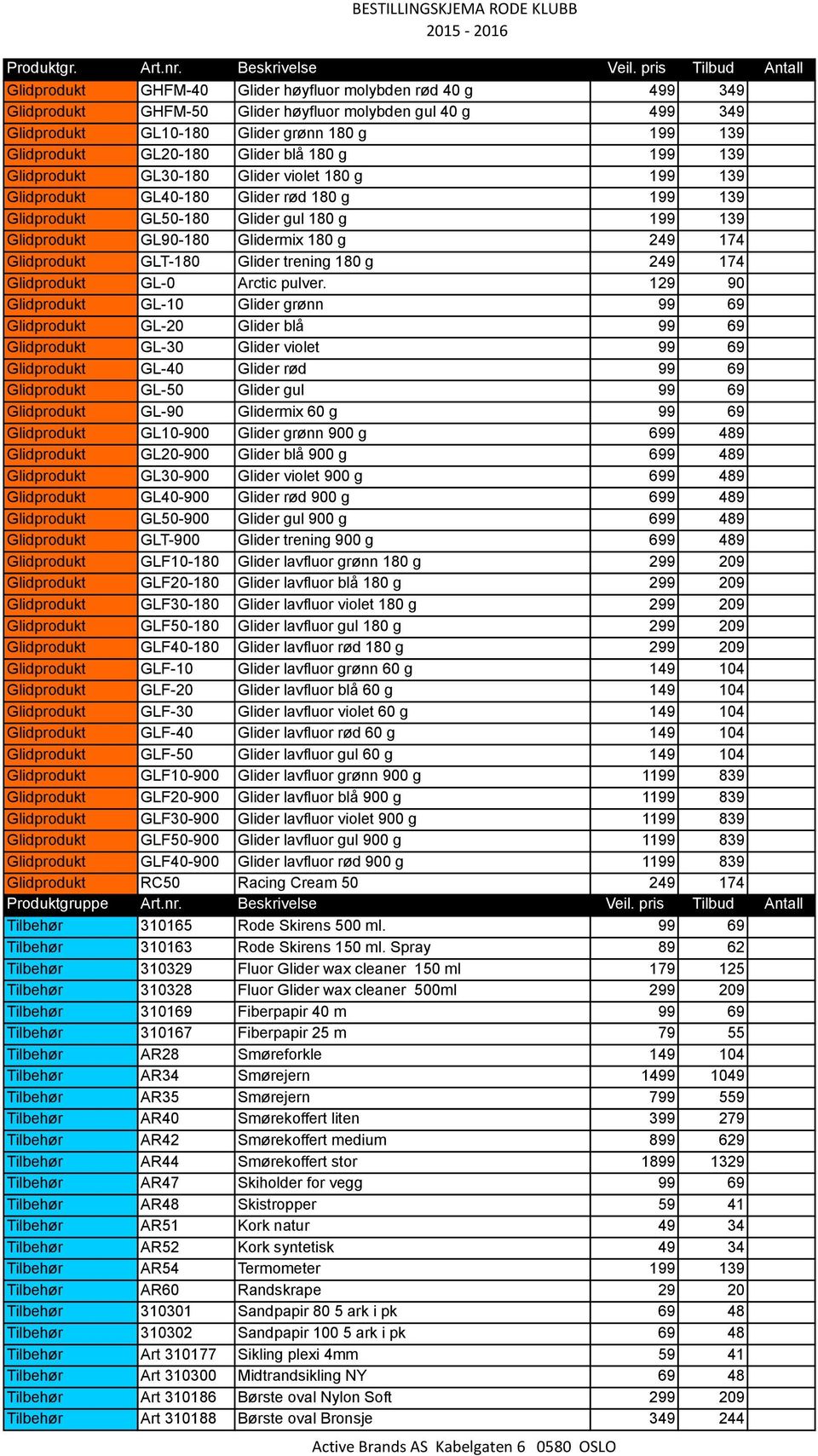 Glidprodukt GL20-180 Glider blå 180 g 199 139 Glidprodukt GL30-180 Glider violet 180 g 199 139 Glidprodukt GL40-180 Glider rød 180 g 199 139 Glidprodukt GL50-180 Glider gul 180 g 199 139 Glidprodukt