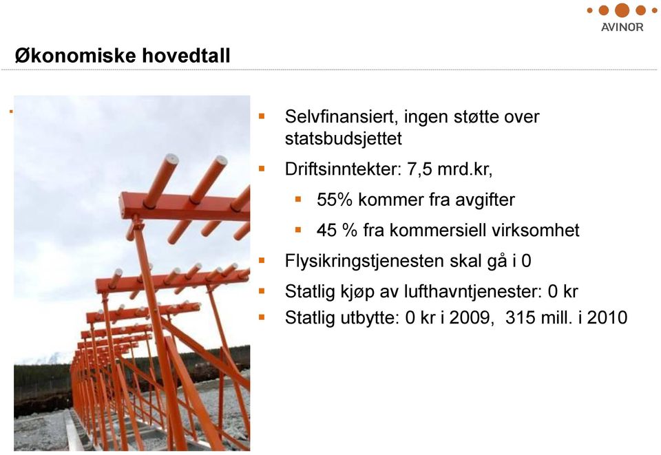 kr, 55% kommer fra avgifter 45 % fra kommersiell virksomhet