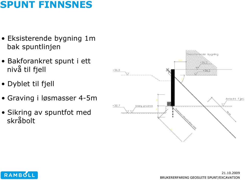 til fjell Dyblet til fjell Graving i