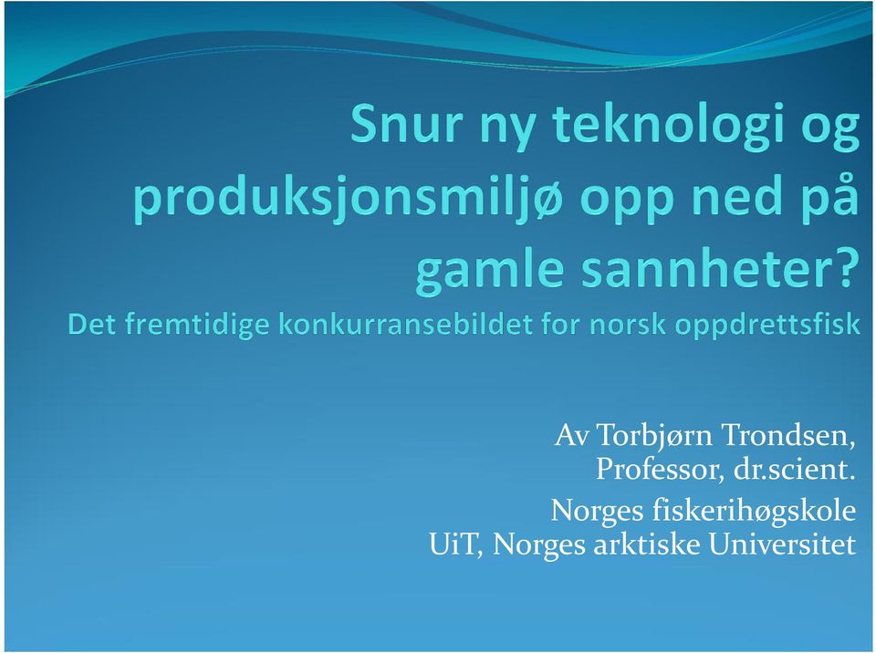 Norges fiskerihøgskole