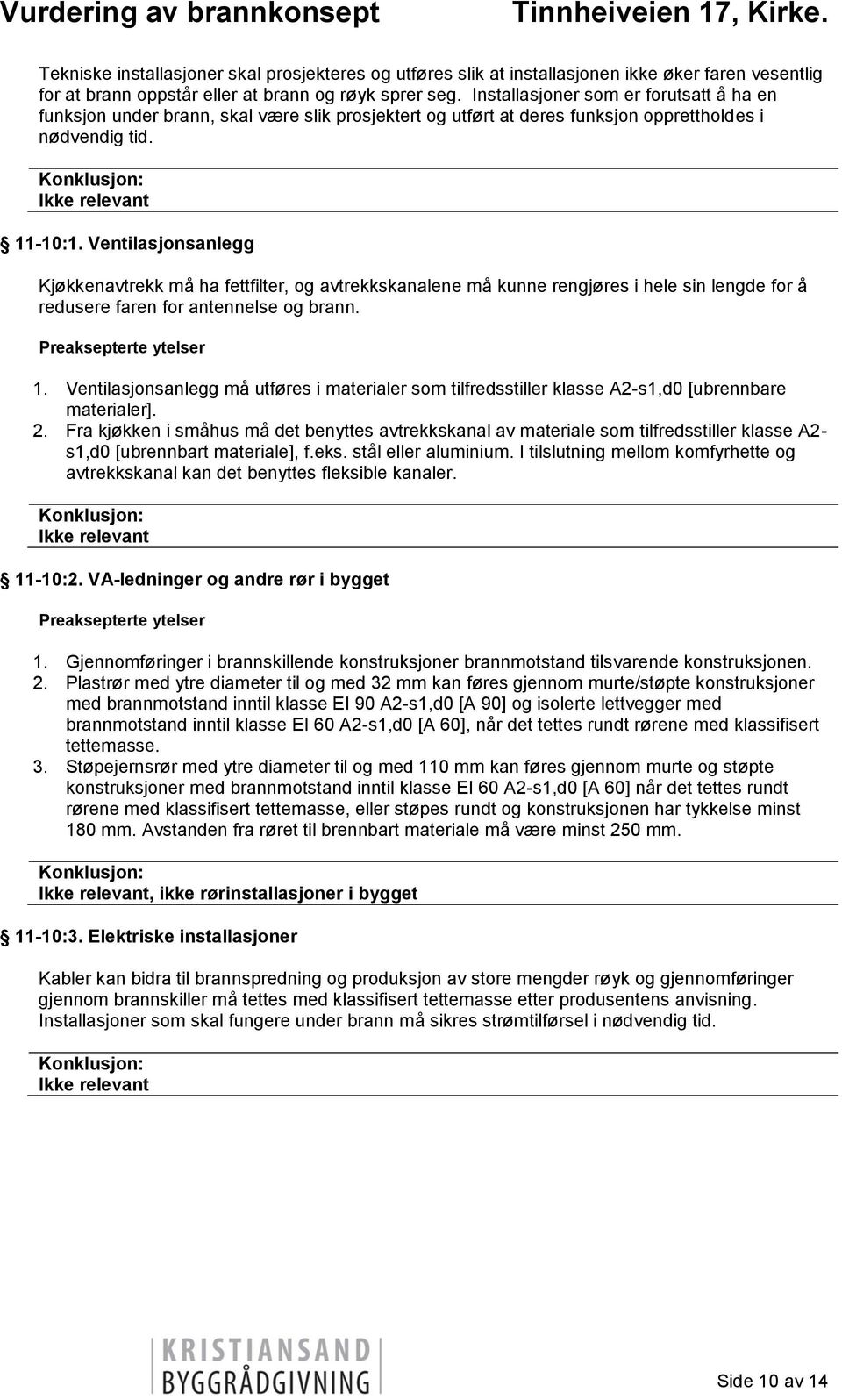 Ventilasjonsanlegg Kjøkkenavtrekk må ha fettfilter, og avtrekkskanalene må kunne rengjøres i hele sin lengde for å redusere faren for antennelse og brann. 1.