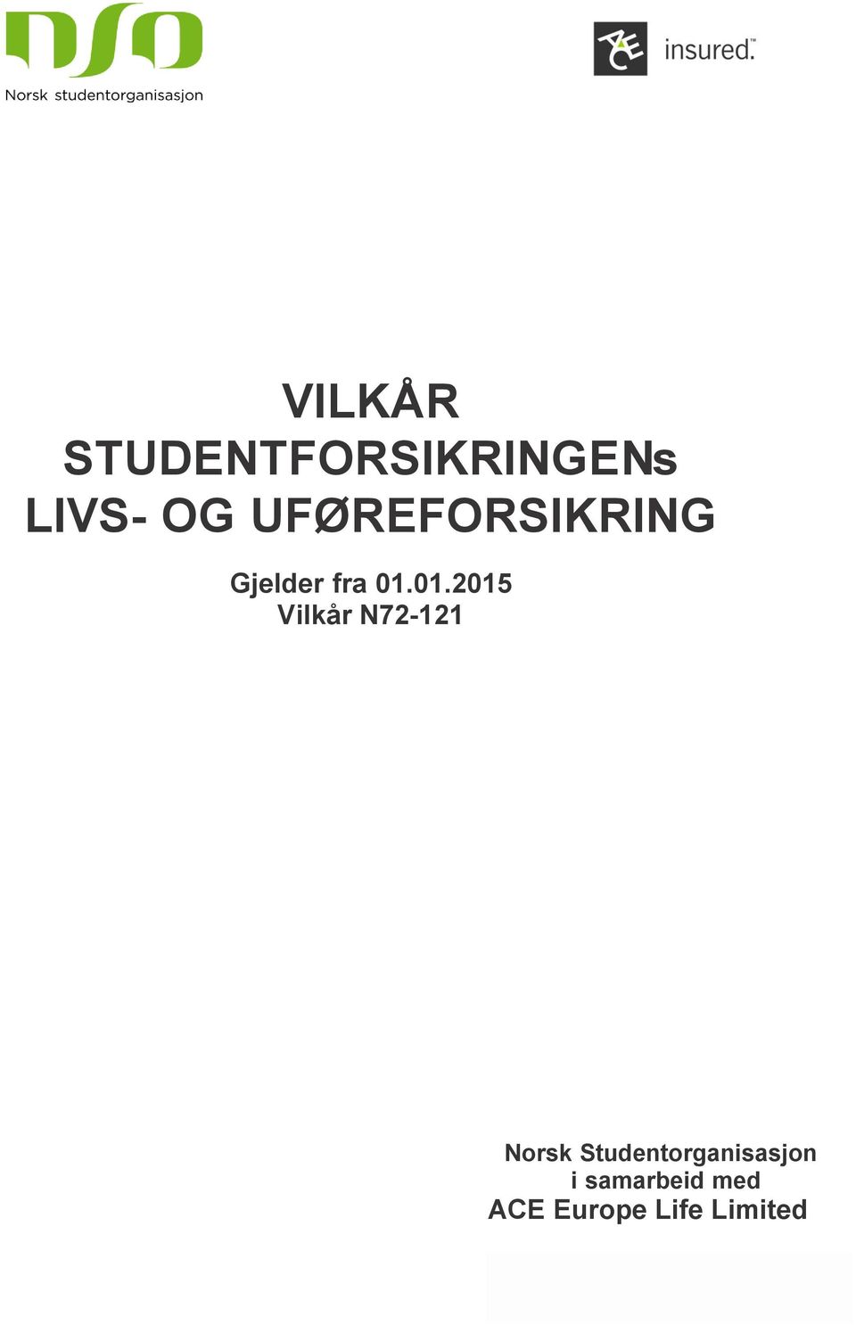 01.2015 Vilkår N72-121 Norsk