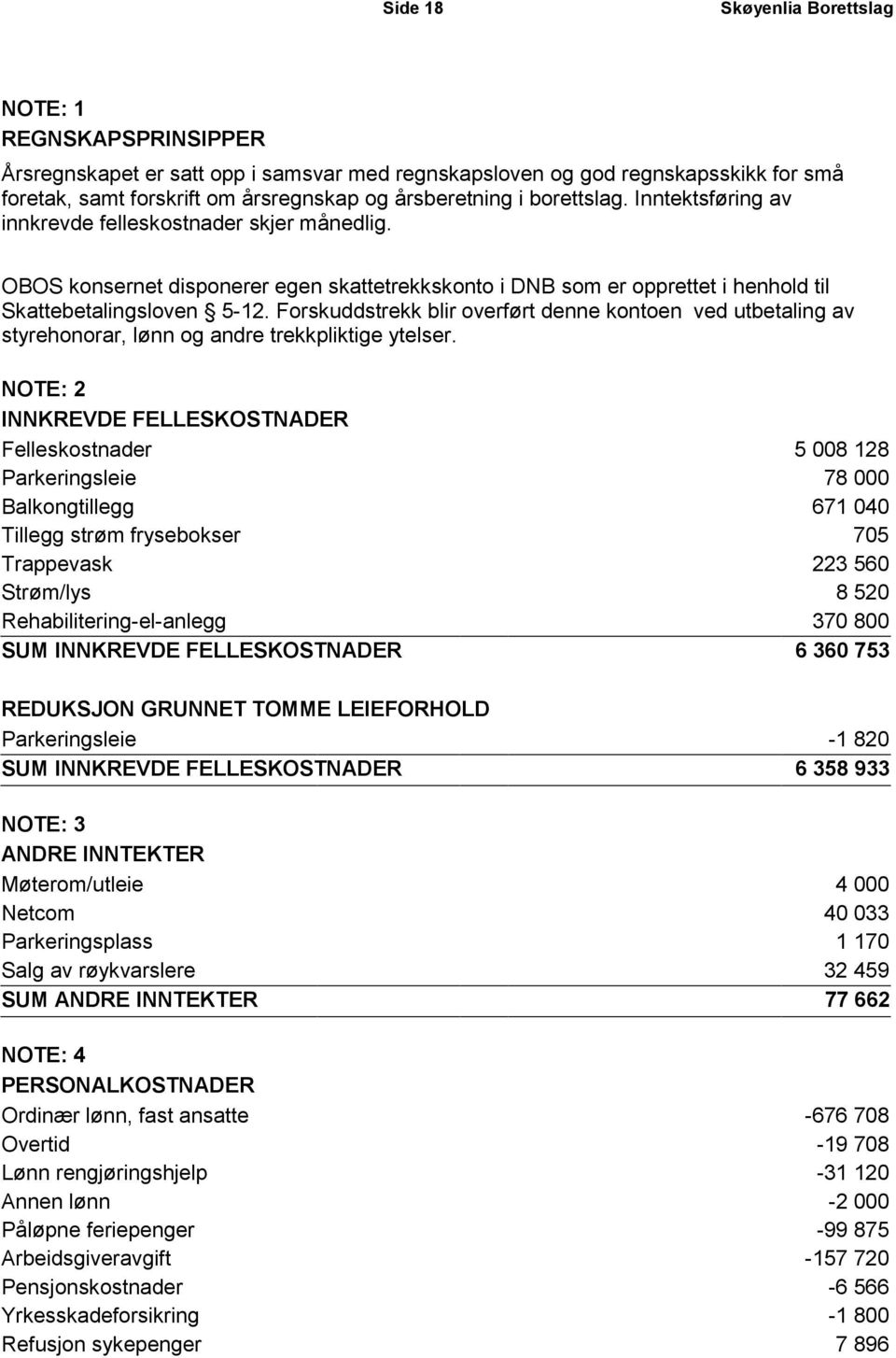 Forskuddstrekk blir overført denne kontoen ved utbetaling av styrehonorar, lønn og andre trekkpliktige ytelser.