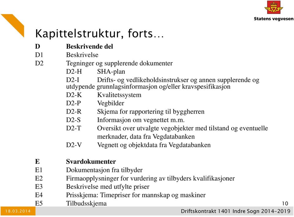 sjon og/eller kravspesifikasjon D2-K Kvalitetssystem 