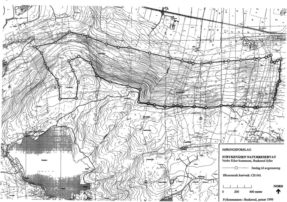 kartverk: CH 041 forslag til avgrensning O
