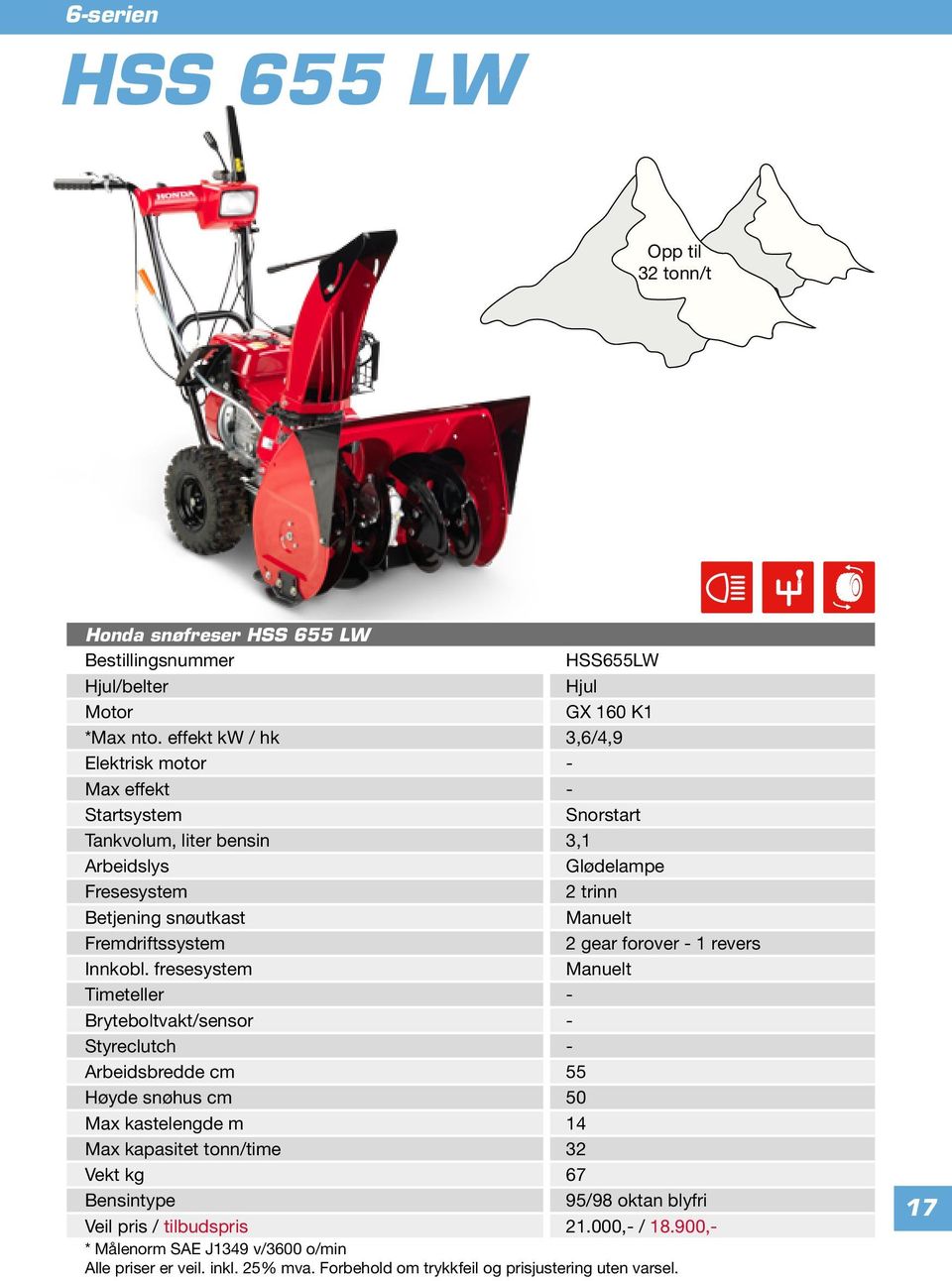 Fremdriftssystem 2 gear forover - 1 revers Innkobl.