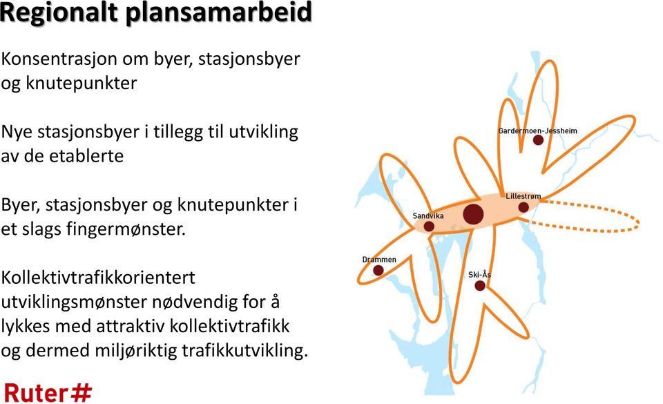 knutepunkter i et slags fingermønster.