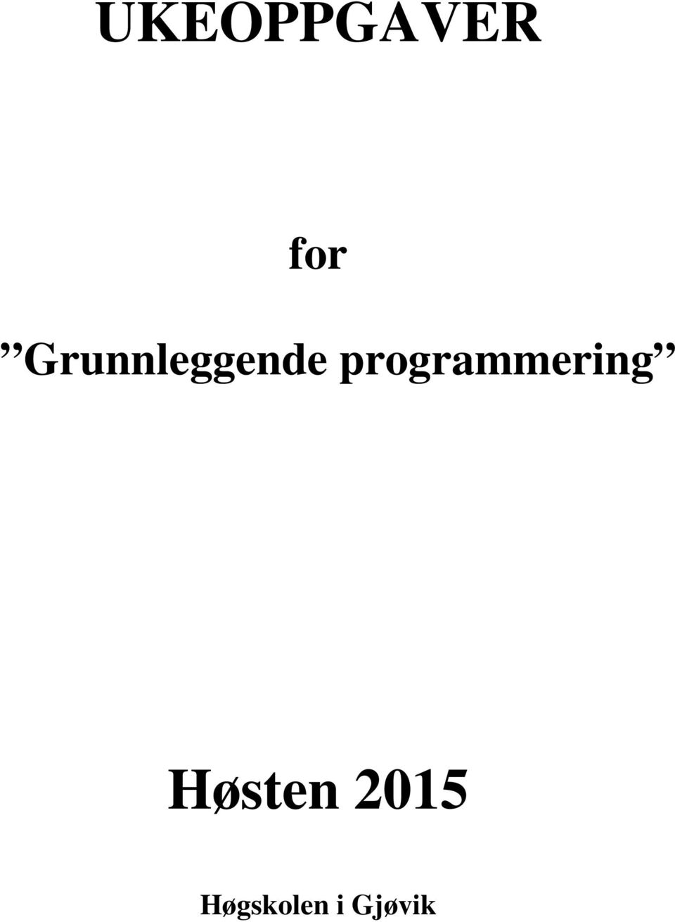 programmering