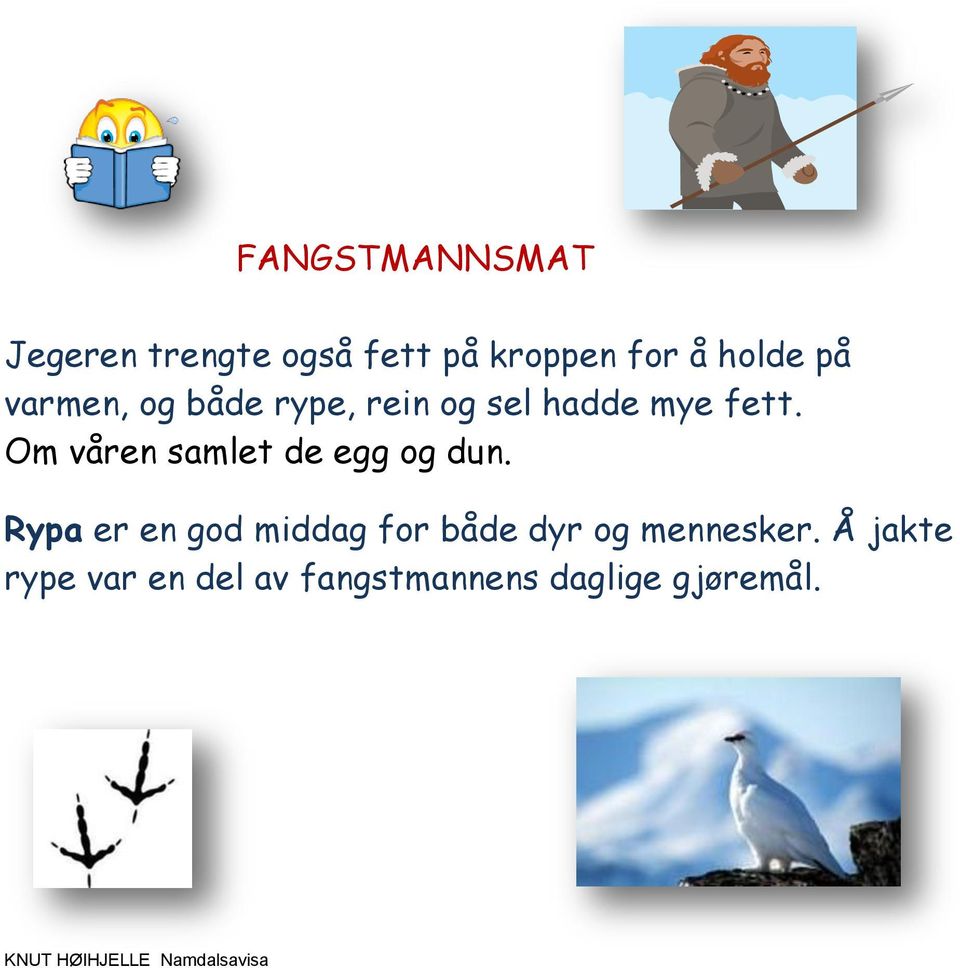 Om våren samlet de egg og dun.