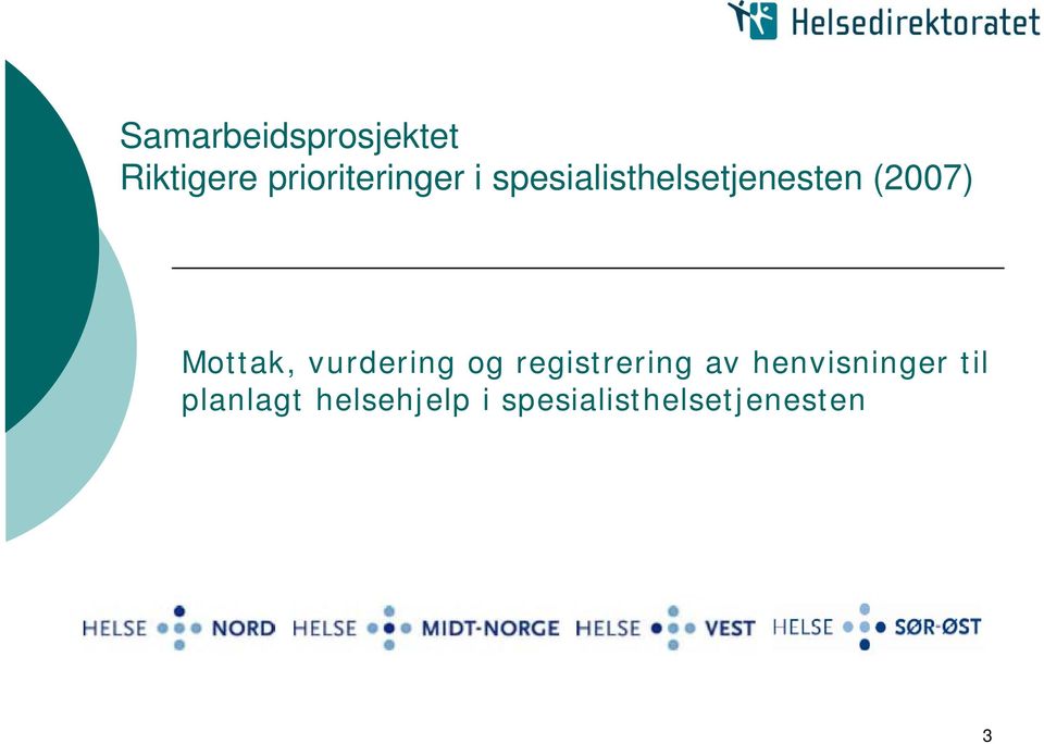 vurdering og registrering av henvisninger til