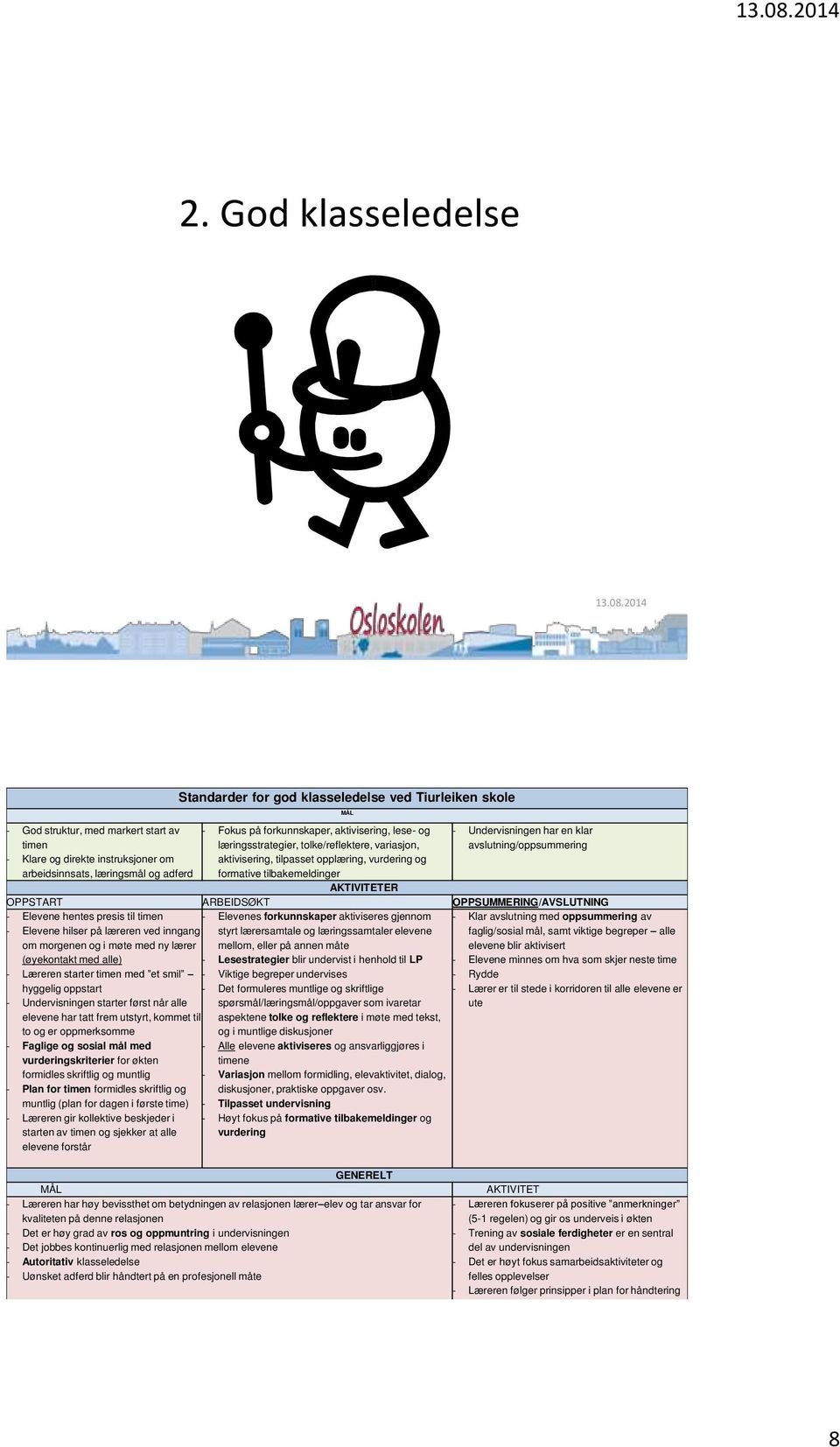 forkunnskaper, aktivisering, lese- og læringsstrategier, tolke/reflektere, variasjon, aktivisering, tilpasset opplæring, vurdering og formative tilbakemeldinger - Undervisningen har en klar