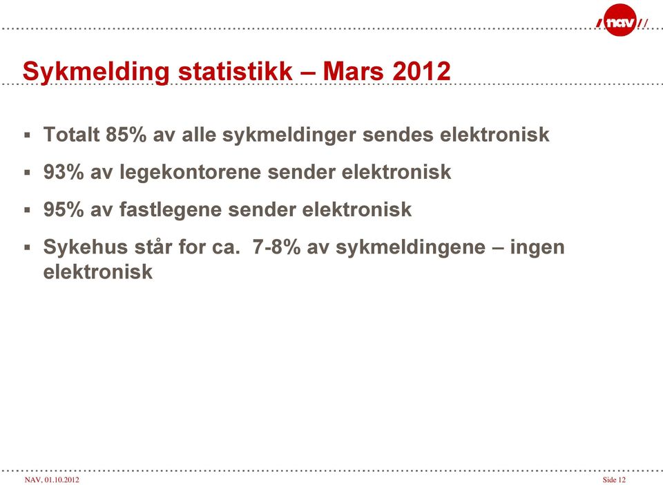 elektronisk 95% av fastlegene sender elektronisk Sykehus