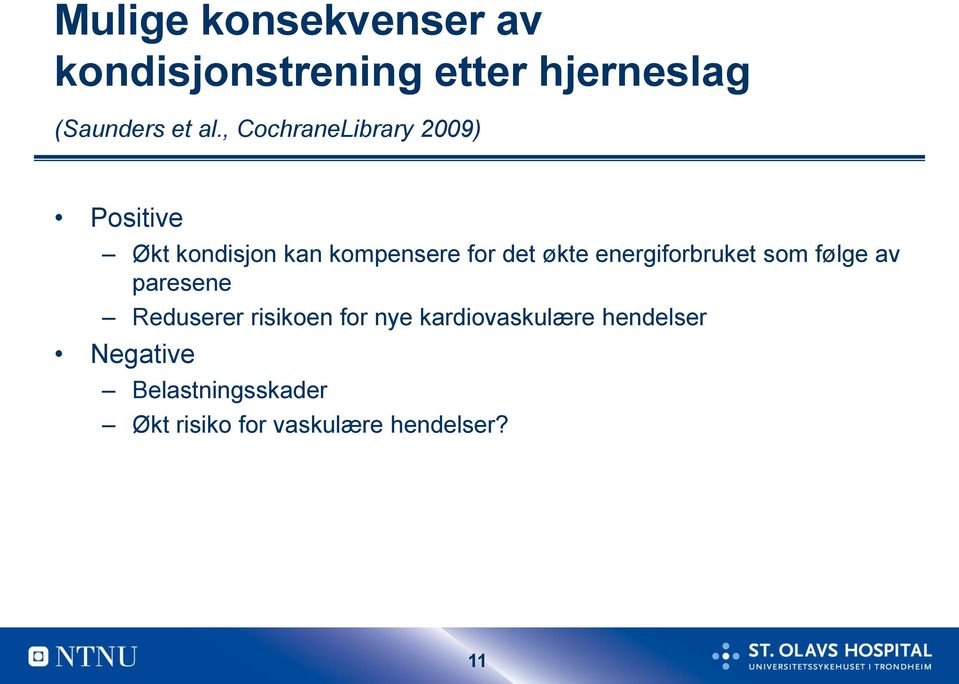 energiforbruket som følge av paresene Reduserer risikoen for nye