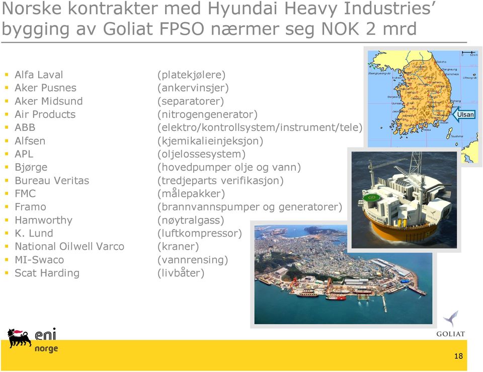 Lund National Oilwell Varco MI-Swaco Scat Harding (platekjølere) (ankervinsjer) (separatorer) (nitrogengenerator)