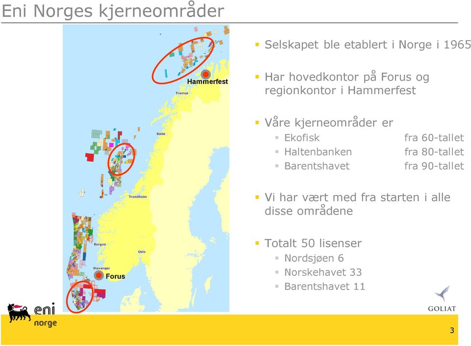 Haltenbanken Barentshavet fra 60-tallet fra 80-tallet fra 90-tallet Vi har vært med