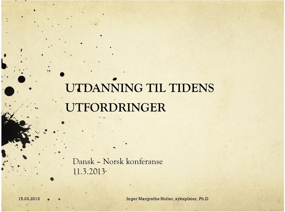 UTFORDRINGER