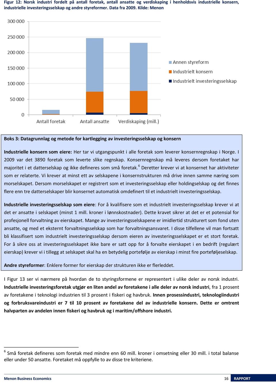 Norge. I 2009 var det 3890 foretak som leverte slike regnskap. Konsernregnskap må leveres dersom foretaket har majoritet i et datterselskap og ikke defineres som små foretak.