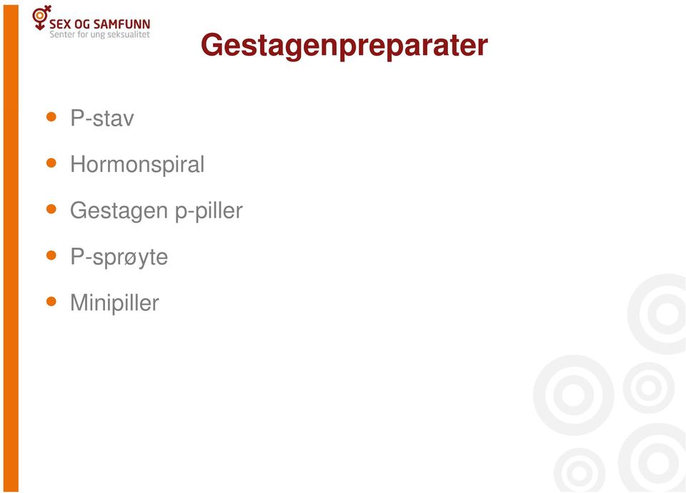 Gestagen p-piller