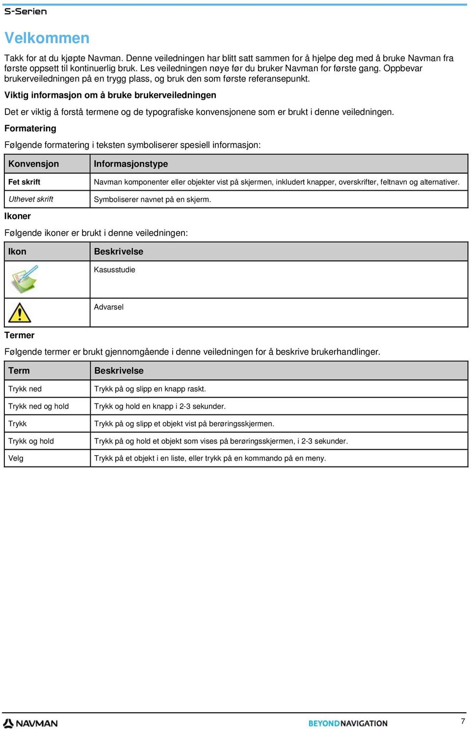 Viktig informasjon om å bruke brukerveiledningen Det er viktig å forstå termene og de typografiske konvensjonene som er brukt i denne veiledningen.