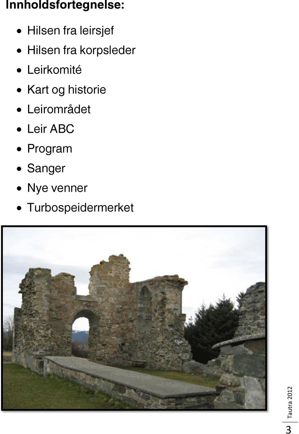 Leirkomité Kart og historie Leirområdet