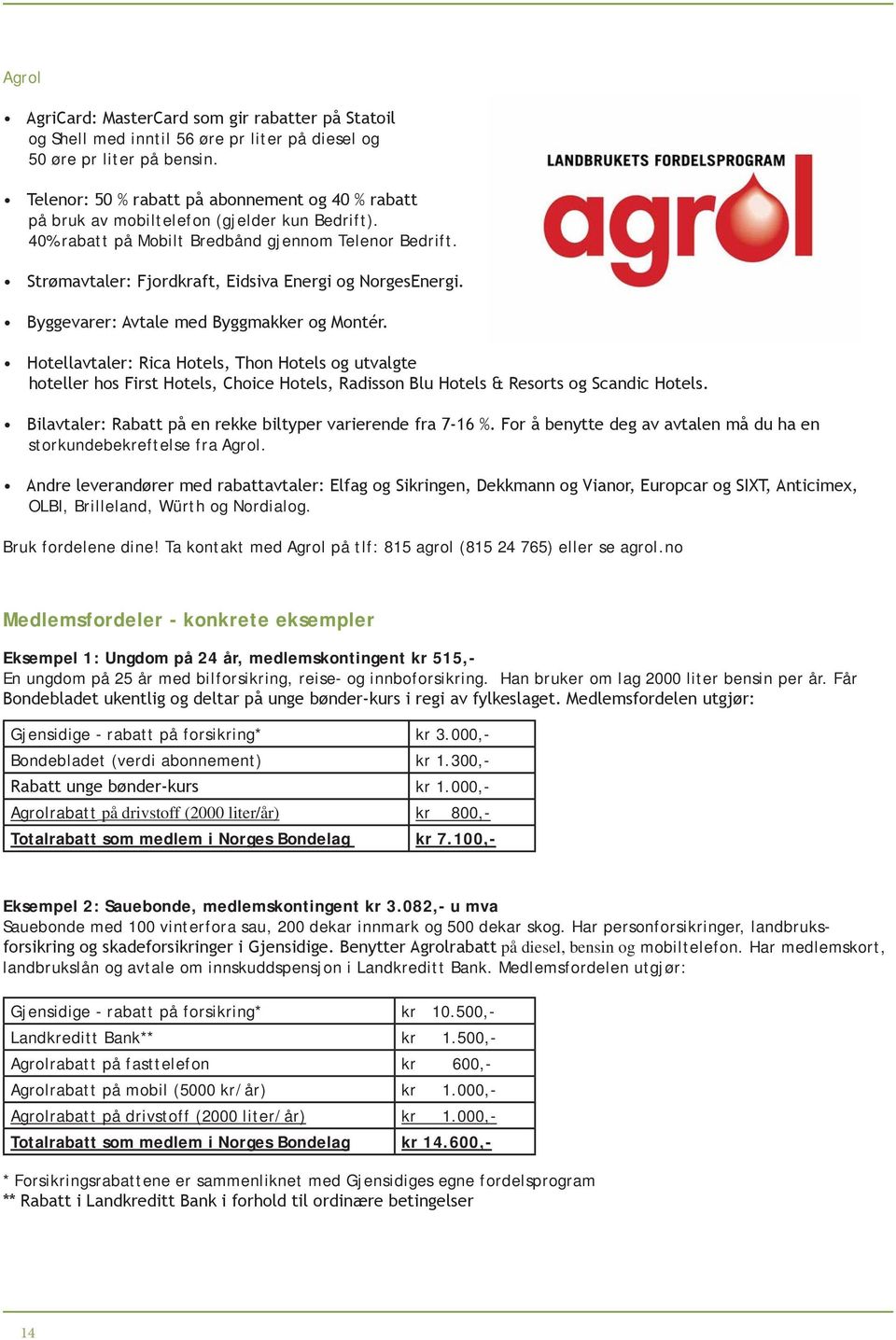 Strømavtaler: Fjordkraft, Eidsiva Energi og NorgesEnergi. Byggevarer: Avtale med Byggmakker og Montér.