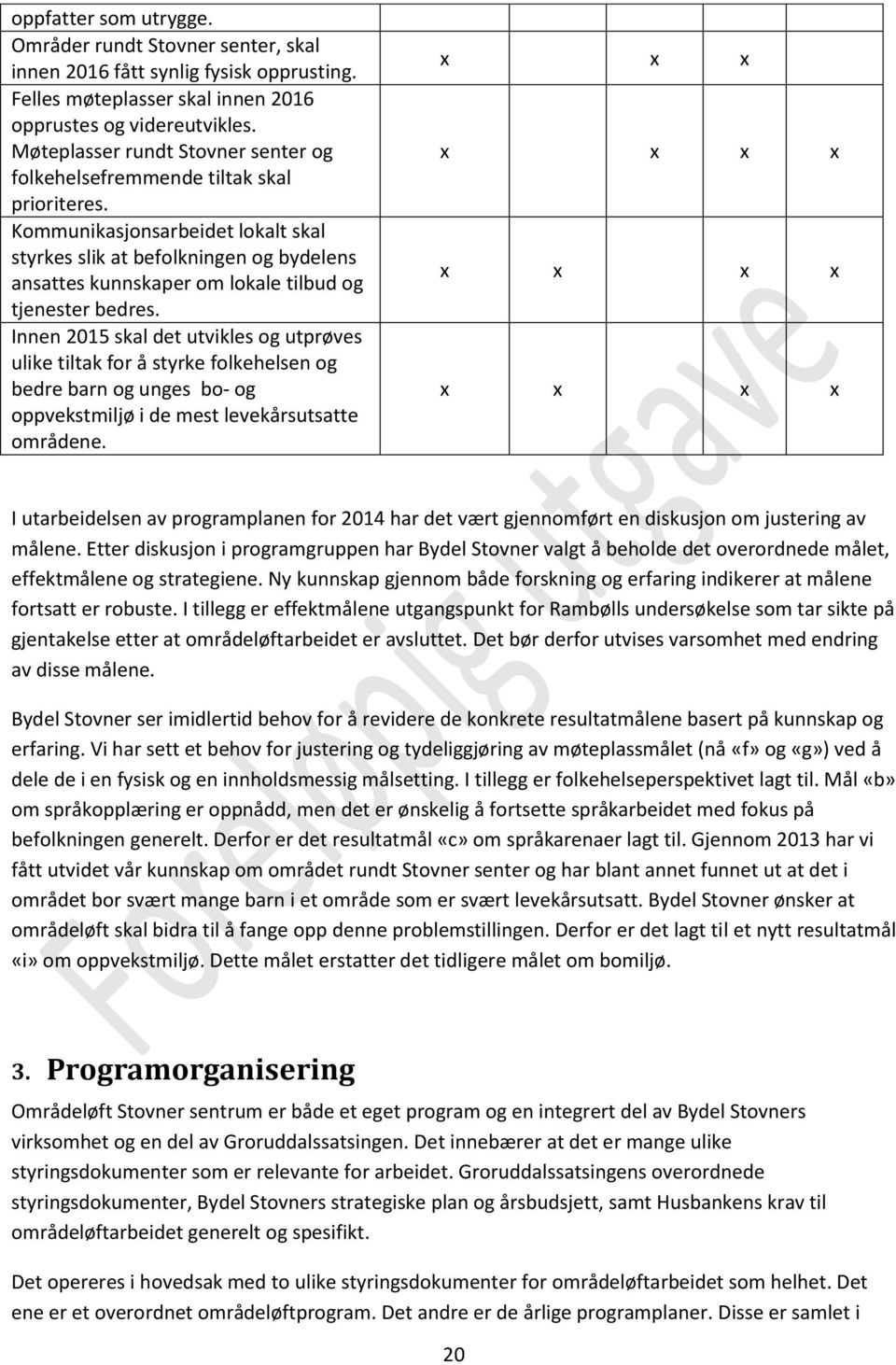 Kommunikasjonsarbeidet lokalt skal styrkes slik at befolkningen og bydelens ansattes kunnskaper om lokale tilbud og tjenester bedres.