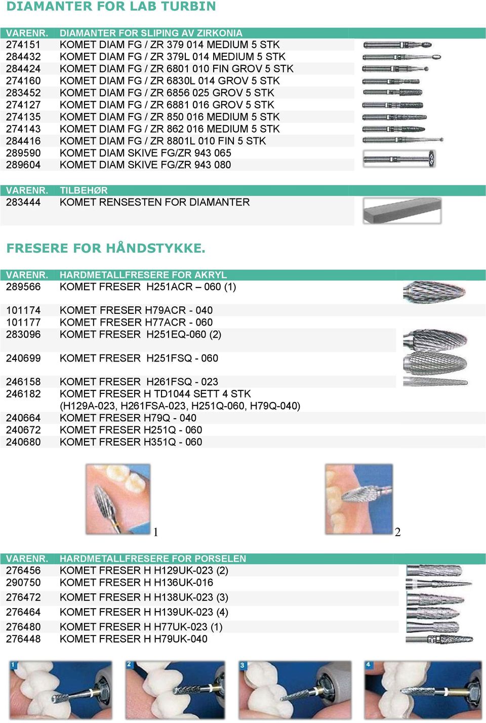 / ZR 6830L 014 GROV 5 STK 283452 KOMET DIAM FG / ZR 6856 025 GROV 5 STK 274127 KOMET DIAM FG / ZR 6881 016 GROV 5 STK 274135 KOMET DIAM FG / ZR 850 016 MEDIUM 5 STK 274143 KOMET DIAM FG / ZR 862 016