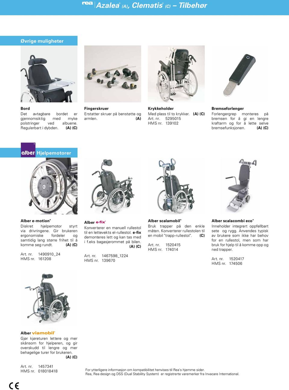 Hjelpemotorer Alber e-motion Diskret hjelpemotor styrt via drivringene. Gir brukeren ergonomiske fordeler og samtidig lang større frihet til å komme seg rundt. Art. nr. 1490910_24 HMS nr.