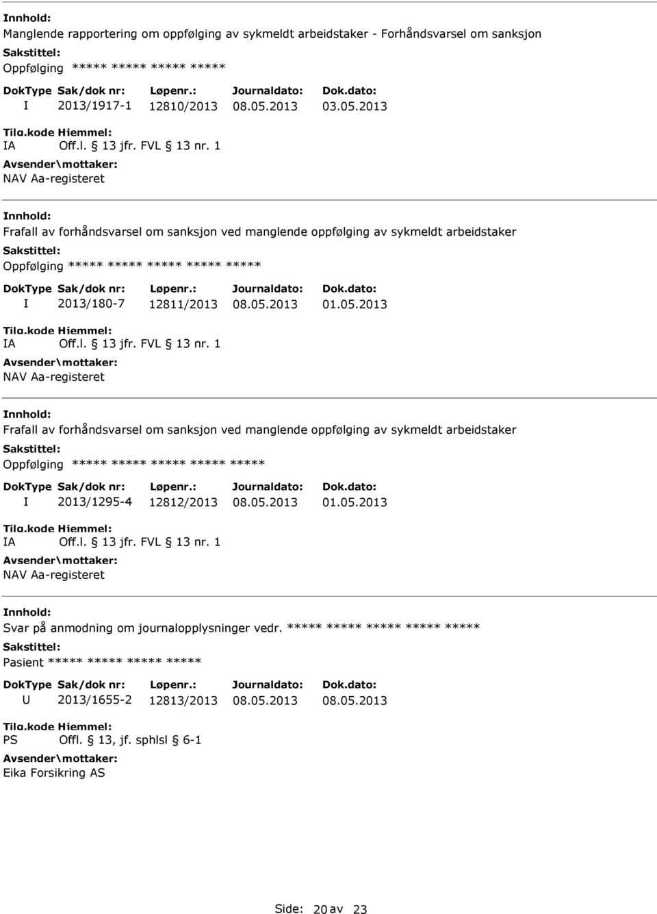 FVL 13 nr. 1 NAV Aa-registeret 01.05.