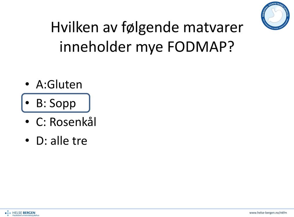 mye FODMAP?