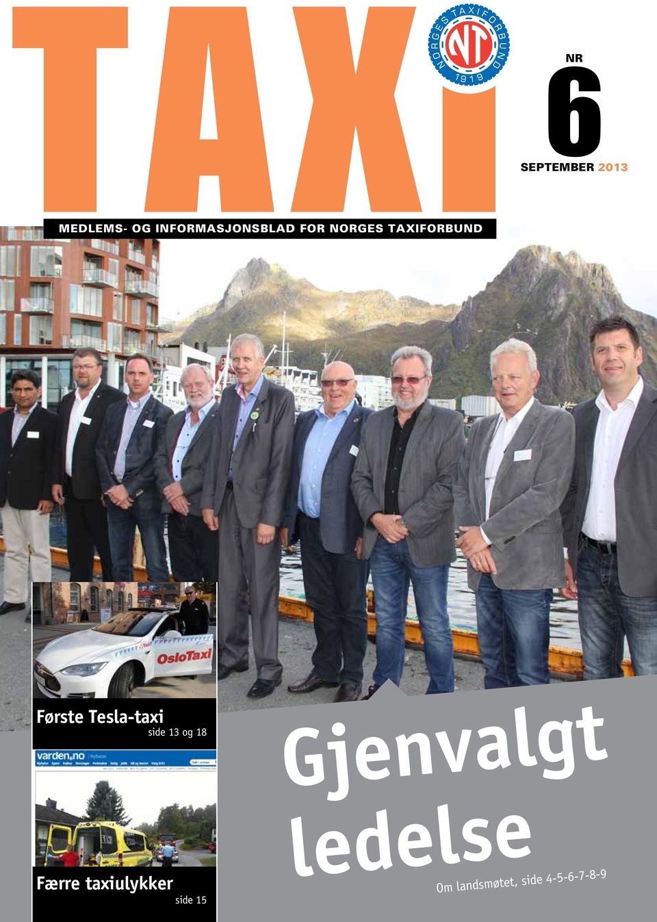 Første Tesla-taxi side 13 og 18 Færre