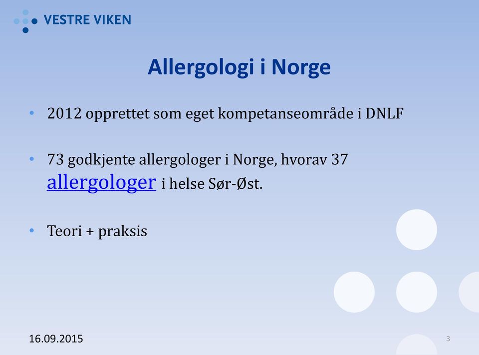 allergologer i Norge, hvorav 37