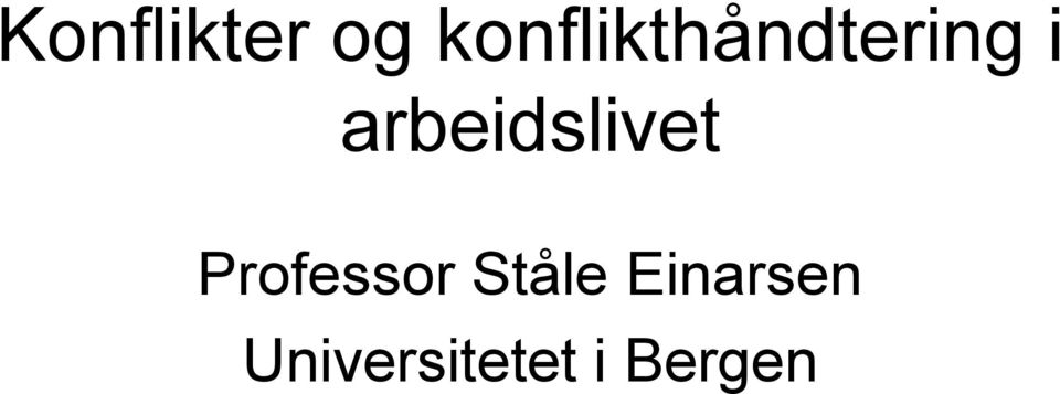 arbeidslivet Professor