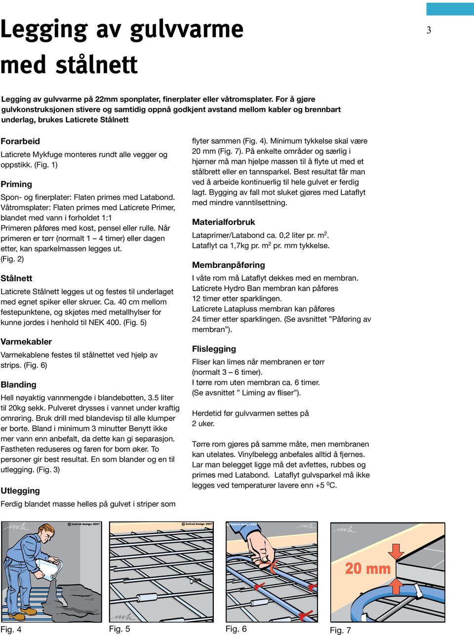 oppstikk. (Fig. 1) Priming Spon- og finerplater: Flaten primes med Latabond.