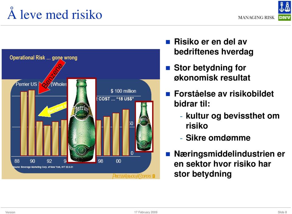 bidrar til: - kultur og bevissthet om risiko - Sikre omdømme