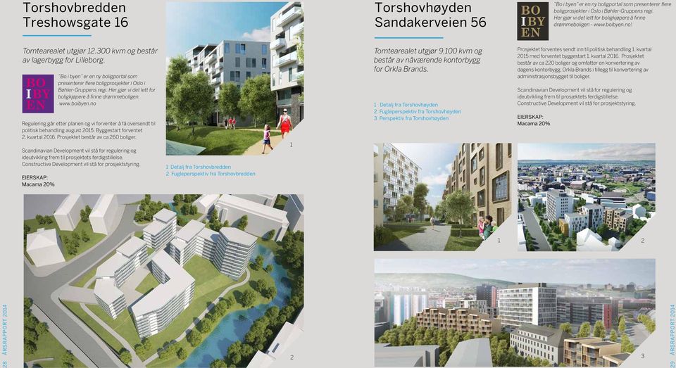 Her gjør vi det lett for boligkjøpere å finne drømmeboligen. www.boibyen.no Prosjektet forventes sendt inn til politisk behandling 1. kvartal 2015 med forventet byggestart 1. kvartal 2016.