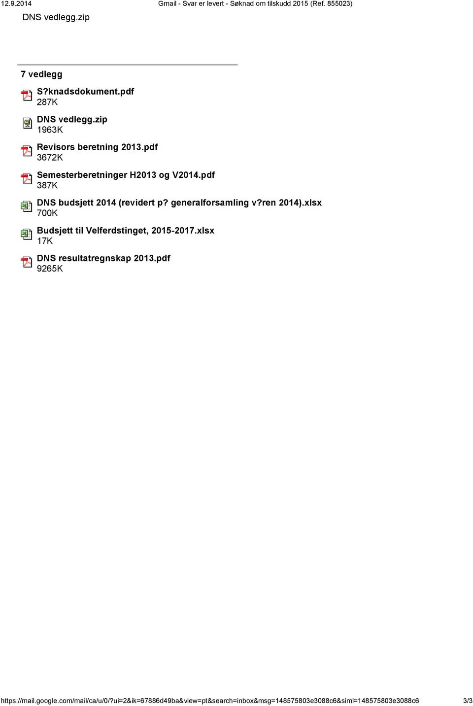 pdf 387K DNS budsjett 2014 (revidert p? generalforsamling v?ren 2014).xlsx 700K Budsjett til Velferdstinget, 2015-2017.